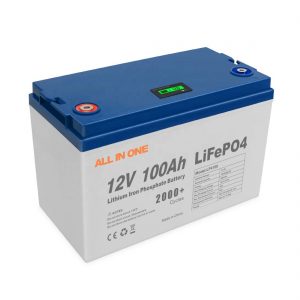 SEMUA DALAM SATU Perisian Penyimpanan Bateri Lithium Tenaga Solar Tenaga Panas BMS Control Rechargeable Cycle Deep 12V 100Ah LiFePO4 Battery