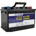 GEL / AGM penggantian Solar Power Storage bateri 12v 100ah LifePo4 Lithium ion Battery