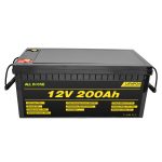 Kereta elektrik 12V Lifepo4 bateri 12.8v 200ah yang disesuaikan dengan bateri lifepo4 kitaran 2000