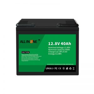 12.8V 40Ah LiFePO4 Penggantian Asid Lead Lithium ion Battery Pack 12V 40Ah