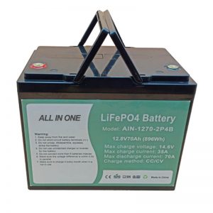 Bateri lifepo4 896Wh yang boleh dicas semula 12V 70Ah untuk vechile elektrik