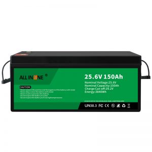 25.6V 150Ah LiFePO4 Penggantian Asid Lead Lithium ion Battery Pack 24V 150Ah