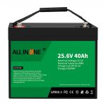 25.6V 40Ah Lithium Iron Phosphate Battery / Penggantian